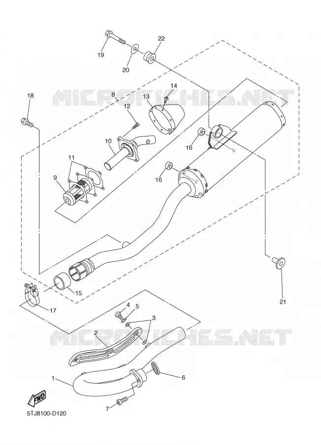 UITLAAT Yamaha MOTO 250 2005 WRF  WR250FT