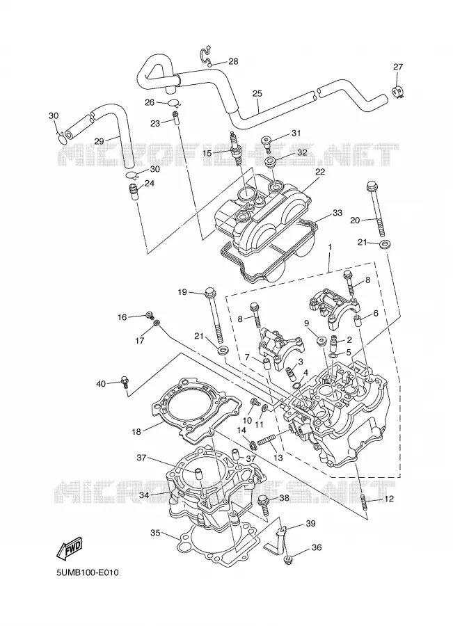 CILINDER Yamaha MOTO 250 2006 WRF  WR250FV