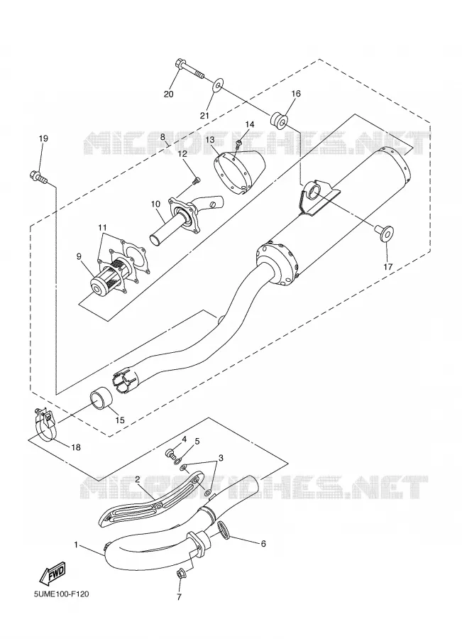 UITLAAT Yamaha MOTO 250 2007 WRF  WR250FW