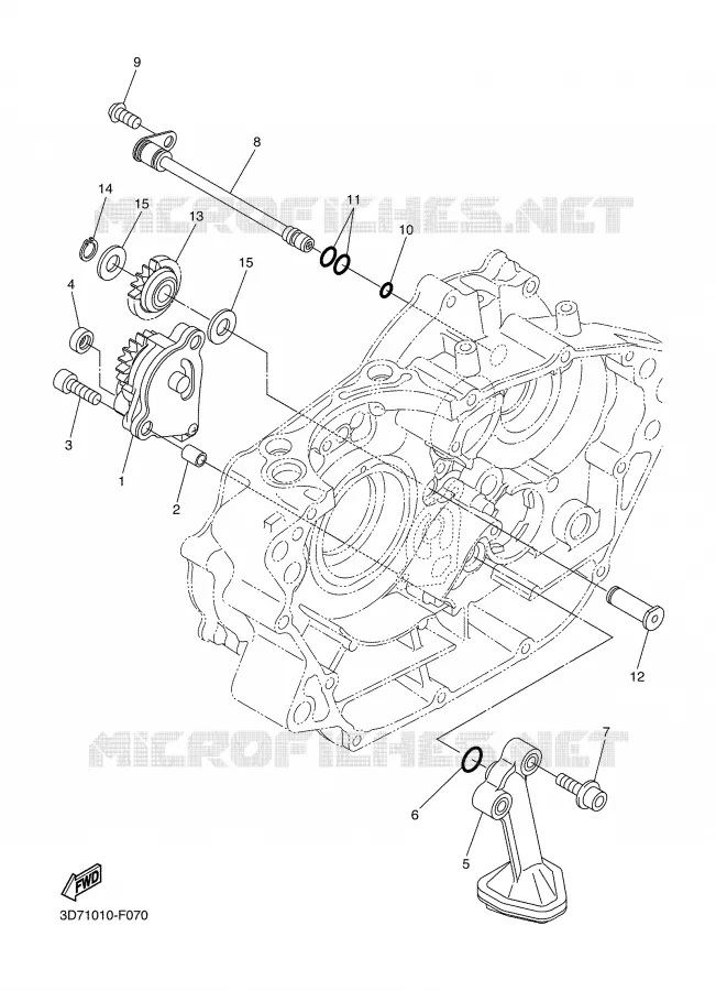 OLIEPOMP Yamaha MOTO 250 2008 WR-R  WR250R