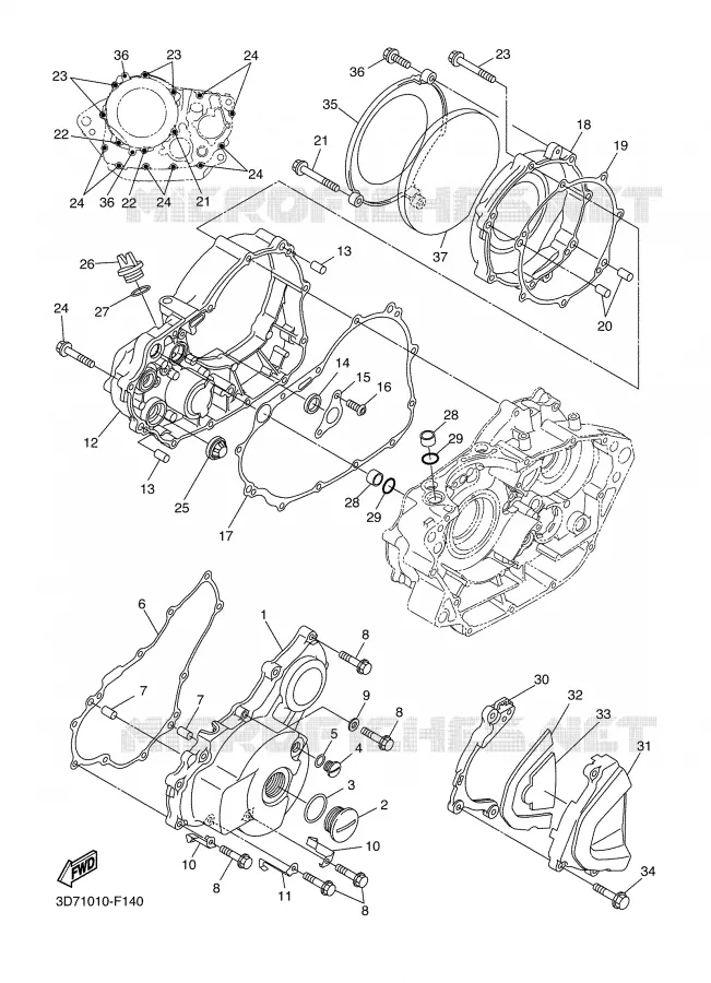 DEKSEL - MOTOR 1 Yamaha MOTO 250 2008 WR-R  WR250R