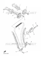 NOKKENAS / KETTING voor Yamaha WR250X 2008