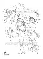 RADIATEUR / SLANG voor Yamaha WR250X 2008
