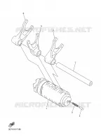 SCHAKELWALS / VORKEN voor Yamaha WR250X 2008