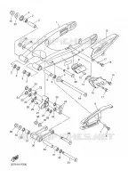 ACHTERBRUG voor Yamaha WR250X 2008