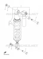 ACHTER SCHOKBREKER voor Yamaha WR250X 2008