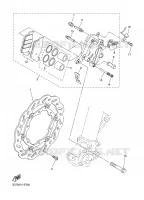 REMKLAUW VOOR voor Yamaha WR250X 2008