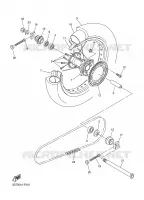 ACHTERWIEL voor Yamaha WR250X 2008