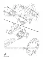 REMKLAUW ACHTER voor Yamaha WR250X 2008