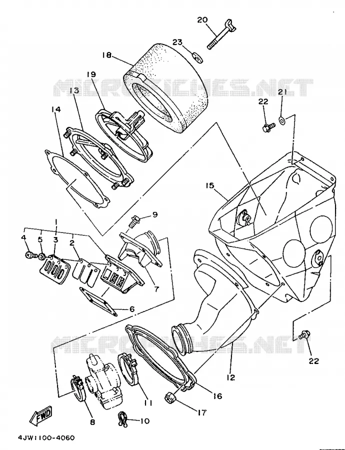 INLAAT Yamaha MOTO 250 1996 WRZ  WR250Z