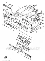 ACHTERBRUG voor Yamaha WR250Z 1997