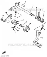 SCHAKEL PEDAAL voor Yamaha WR250ZE 1993