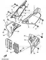 KUIPDEEL DEKSEL   OLIE RESERVOIR voor Yamaha WR250ZE 1993