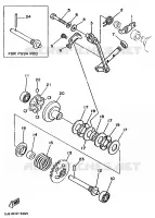 UITLAATKLEP voor Yamaha WR250ZE 1993