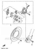 REMKLAUW VOOR voor Yamaha WR250ZE 1993