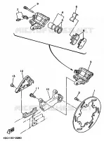 REMKLAUW ACHTER voor Yamaha WR250ZE 1993