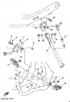STANDAARD / VOETSTEUN voor Yamaha WR250ZE 1993
