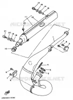 UITLAAT voor Yamaha WR250ZE 1993