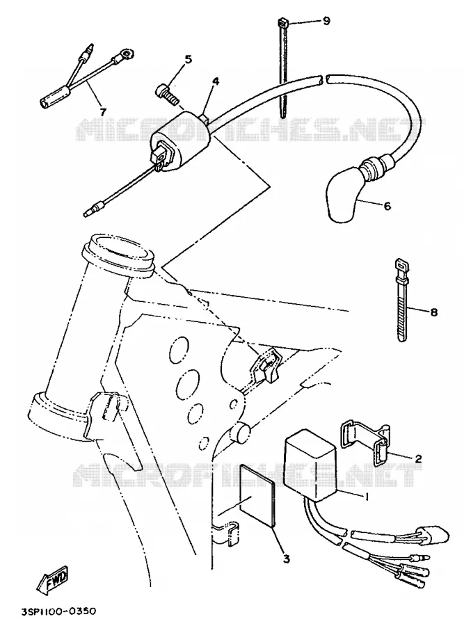 ELECTRISCH 1 Yamaha MOTO 250 1993 WRZ  WR250ZE/WR250Z