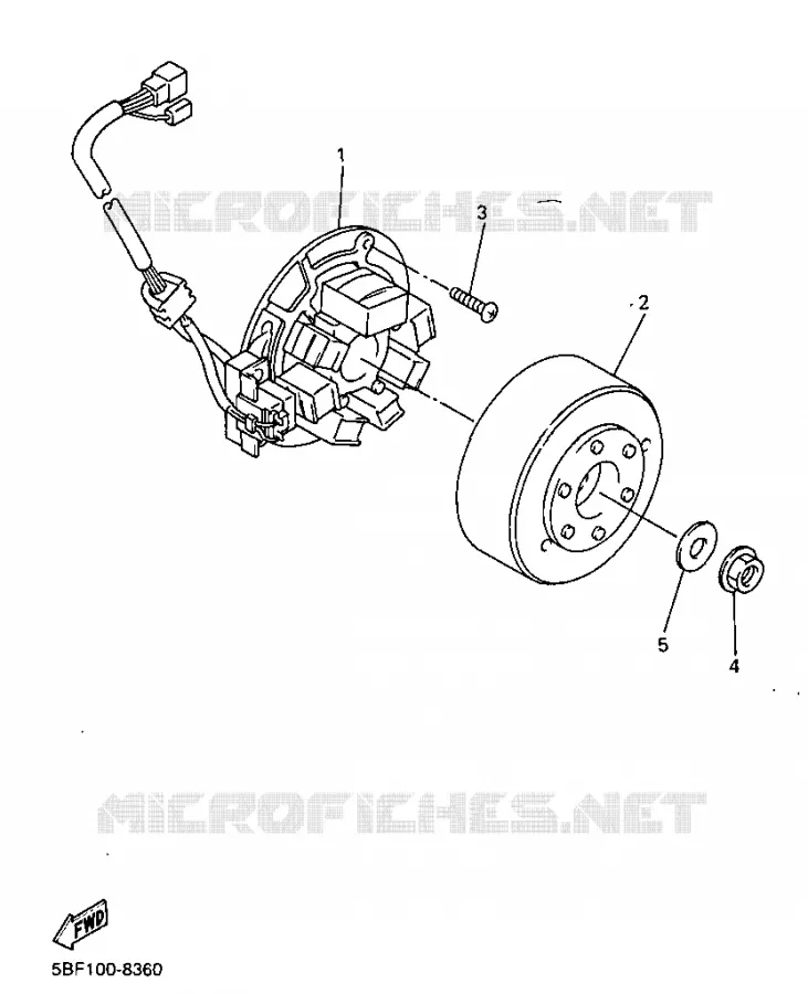 DYNAMO Yamaha MOTO 400 1998 WRF  WR400F