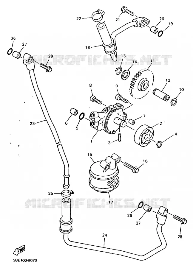 OLIEPOMP Yamaha MOTO 400 1998 WRF  WR400F
