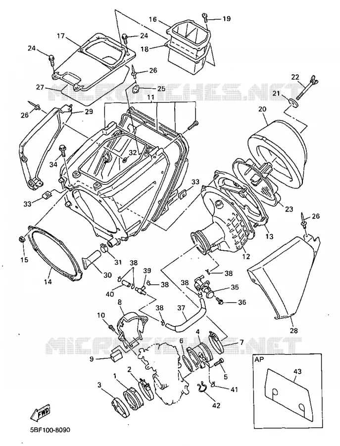 INLAAT Yamaha MOTO 400 1999 WRF  WR400F