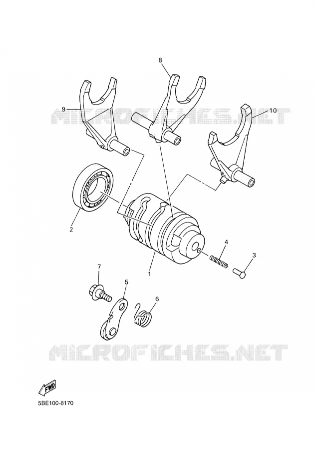 SCHAKELWALS Yamaha MOTO 400 2000 WRF  WR400F