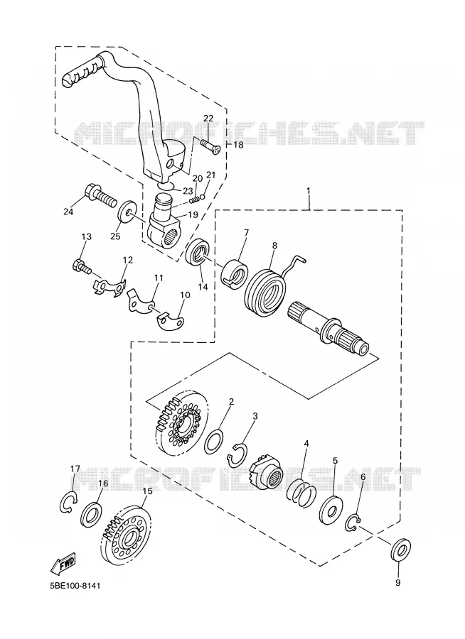 STARTMOTOR Yamaha MOTO 400 2000 WRF  WR400F