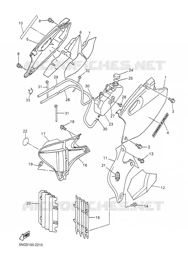 ZIJKUIPDEEL Yamaha MOTO 400 2002 WRF  WR400F