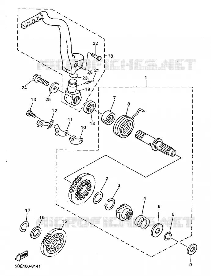 STARTMOTOR Yamaha MOTO 400 1998 WRF  WR400FK