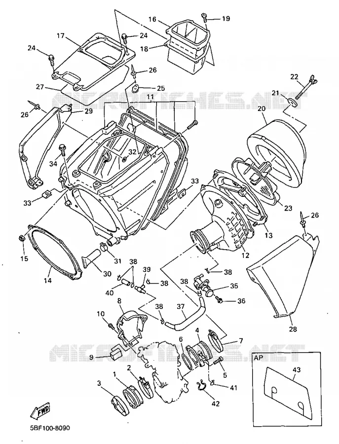 INLAAT Yamaha MOTO 400 1998 WRF  WR400FK