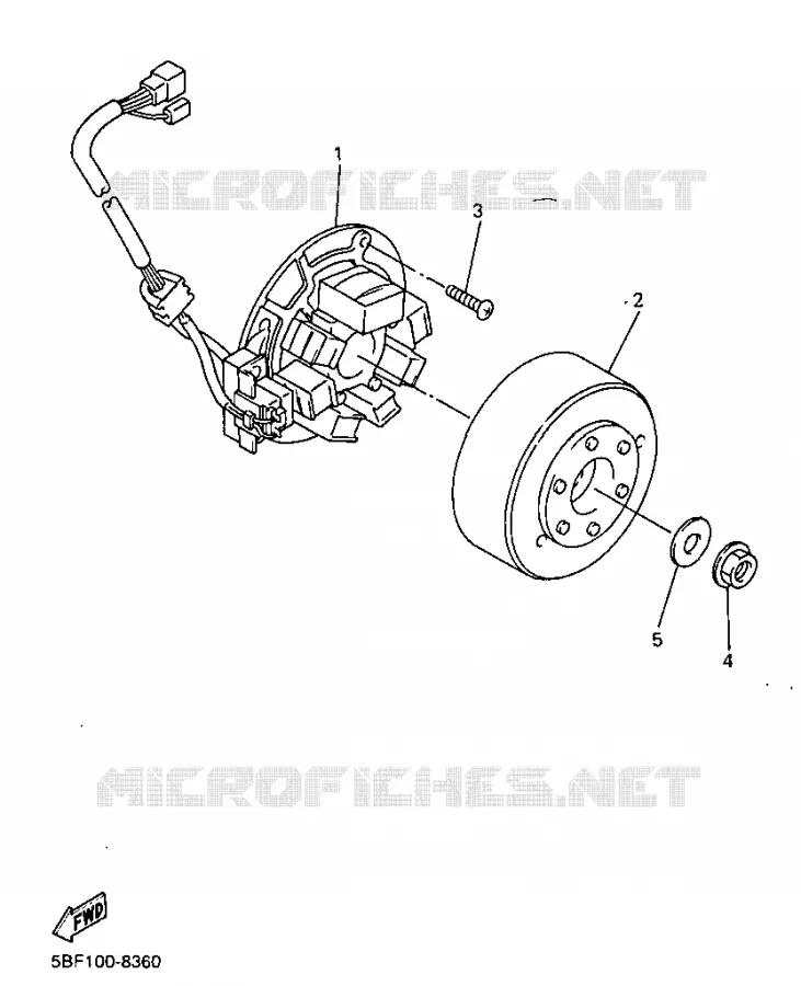 DYNAMO Yamaha MOTO 400 1999 WRF  WR400FL