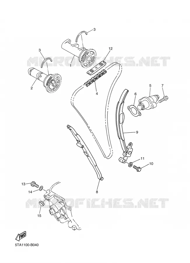 NOKKENAS / KETTING Yamaha MOTO 450 2003 WRF  WR450F