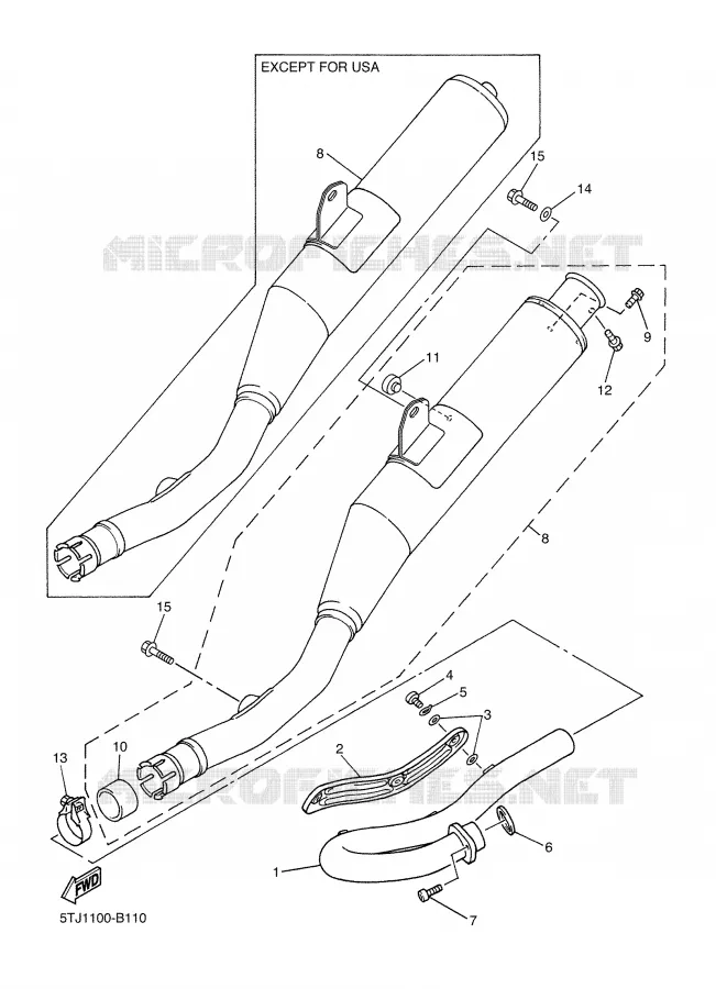 UITLAAT Yamaha MOTO 450 2003 WRF  WR450F