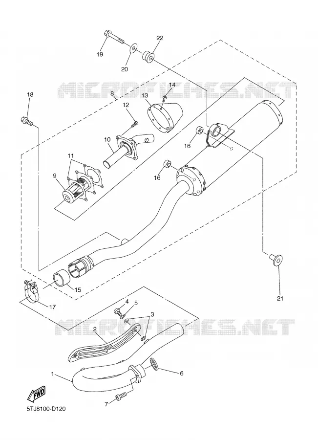UITLAAT Yamaha MOTO 450 2005 WRF  WR450F