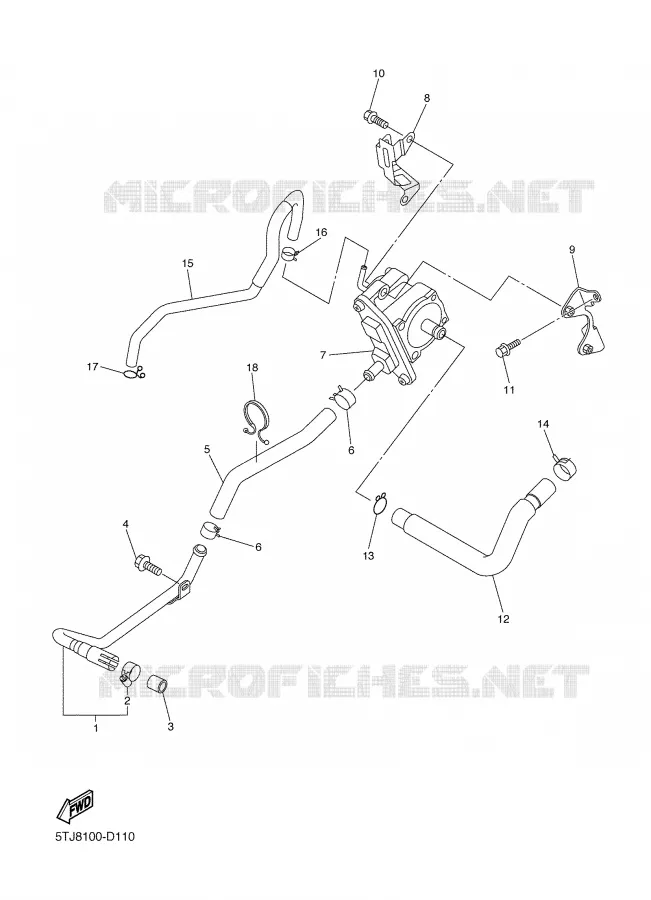 AIR INDUCTION SYSTEM AIS Yamaha MOTO 450 2005 WRF  WR450F