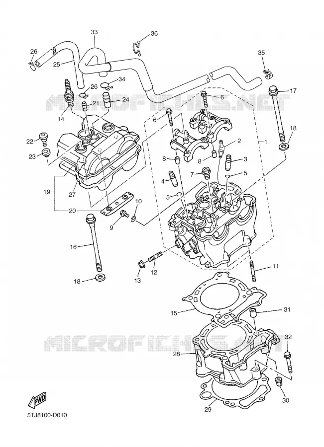 CILINDER Yamaha MOTO 450 2006 WRF  WR450F