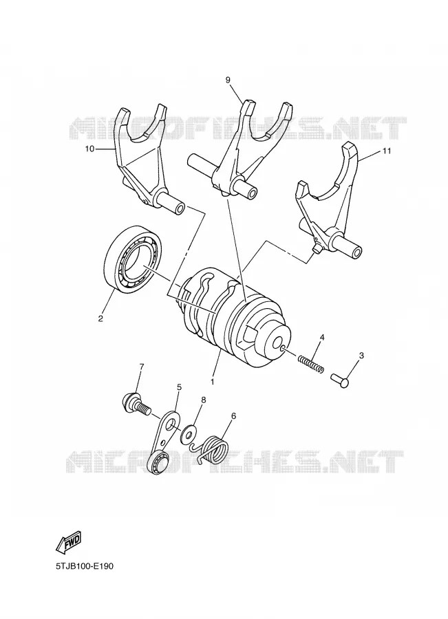 SCHAKELWALS / VORKEN Yamaha MOTO 450 2006 WRF  WR450F