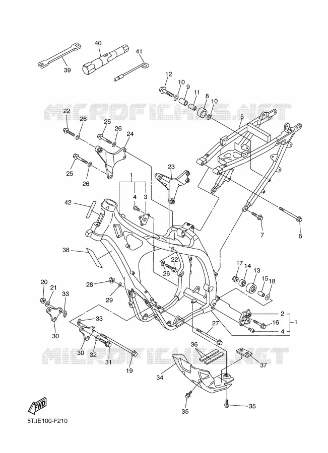 FRAME Yamaha MOTO 450 2007 WRF  WR450F