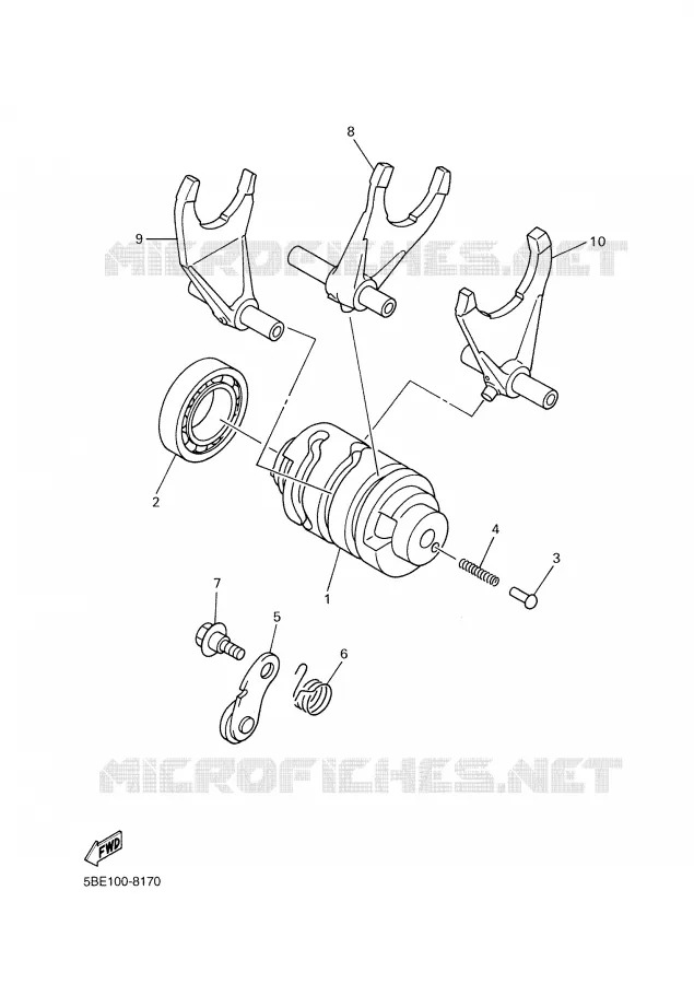 SCHAKELWALS Yamaha MOTO 450 2003 WRF  WR450FR