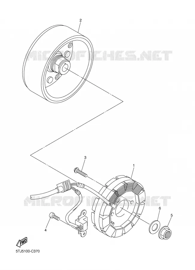 DYNAMO Yamaha MOTO 450 2004 WRF  WR450FS