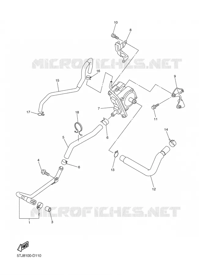 AIR INDUCTION SYSTEM AIS Yamaha MOTO 450 2005 WRF  WR450FT