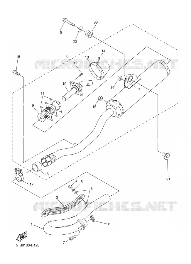 UITLAAT Yamaha MOTO 450 2006 WRF  WR450FV