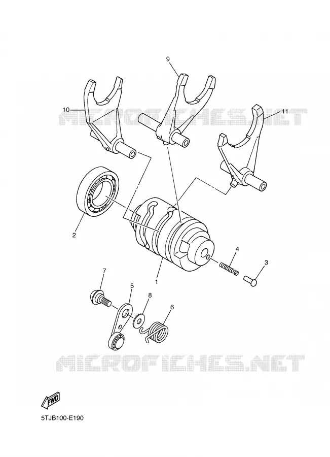 SCHAKELWALS / VORKEN Yamaha MOTO 450 2006 WRF  WR450FV
