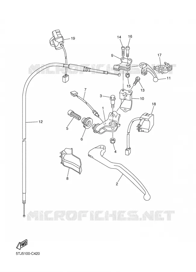 STUURSCHAKELAAR / HEVEL Yamaha MOTO 450 2006 WRF  WR450FV