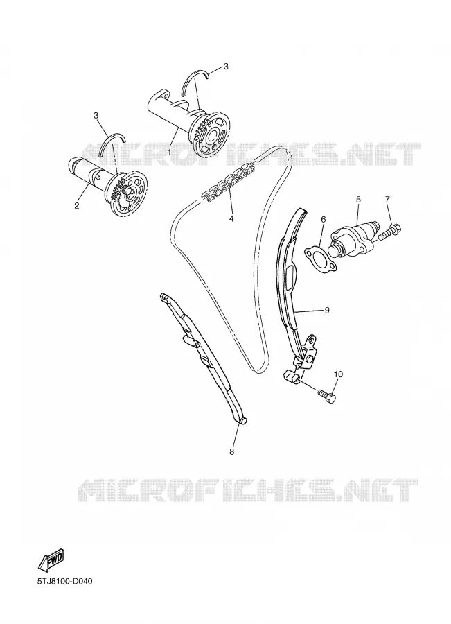 NOKKENAS / KETTING Yamaha MOTO 450 2006 WRF  WR450FV