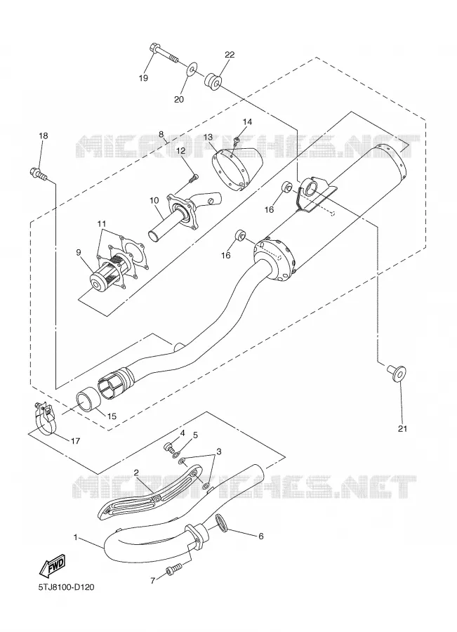 UITLAAT Yamaha MOTO 450 2006 WRF  WR450FV