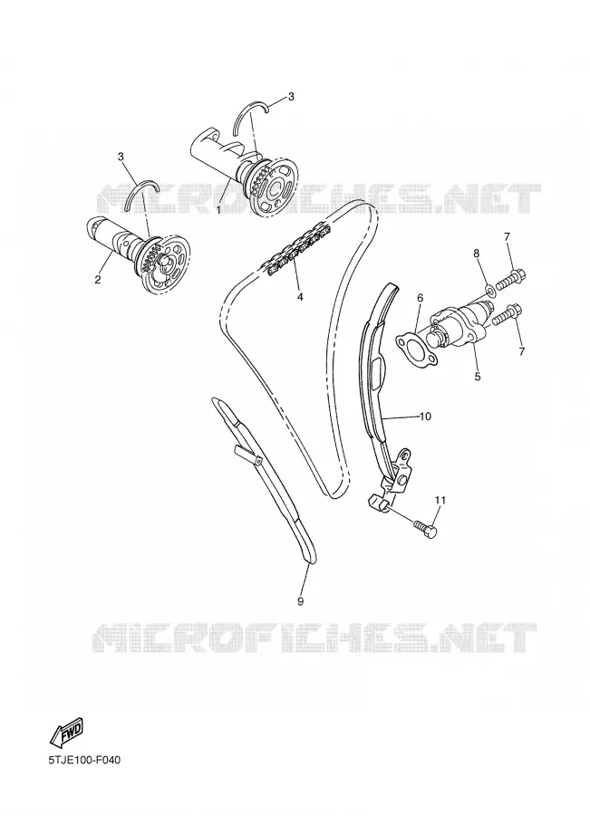 NOKKENAS / KETTING Yamaha MOTO 450 2007 WRF  WR450FW