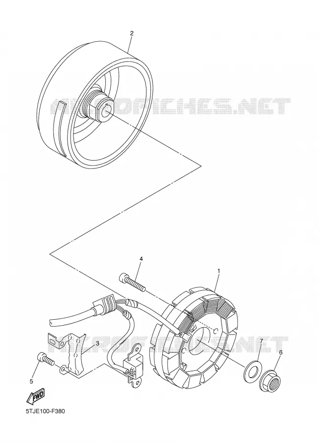 DYNAMO Yamaha MOTO 450 2007 WRF  WR450FW