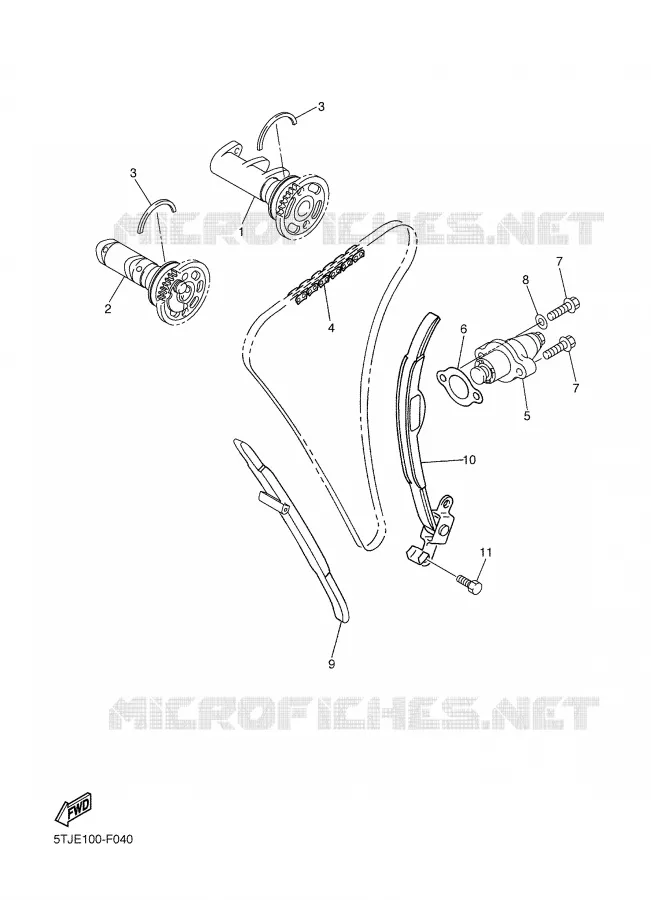 NOKKENAS / KETTING Yamaha MOTO 450 2007 WRF  WR450FW